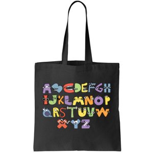 Villain Letter Abcs Evil Alphabet Lore Tote Bag