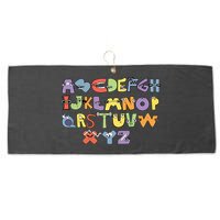 Villain Letter Abcs Evil Alphabet Lore Large Microfiber Waffle Golf Towel