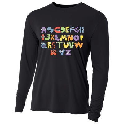 Villain Letter Abcs Evil Alphabet Lore Cooling Performance Long Sleeve Crew