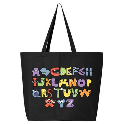 Villain Letter Abcs Evil Alphabet Lore 25L Jumbo Tote
