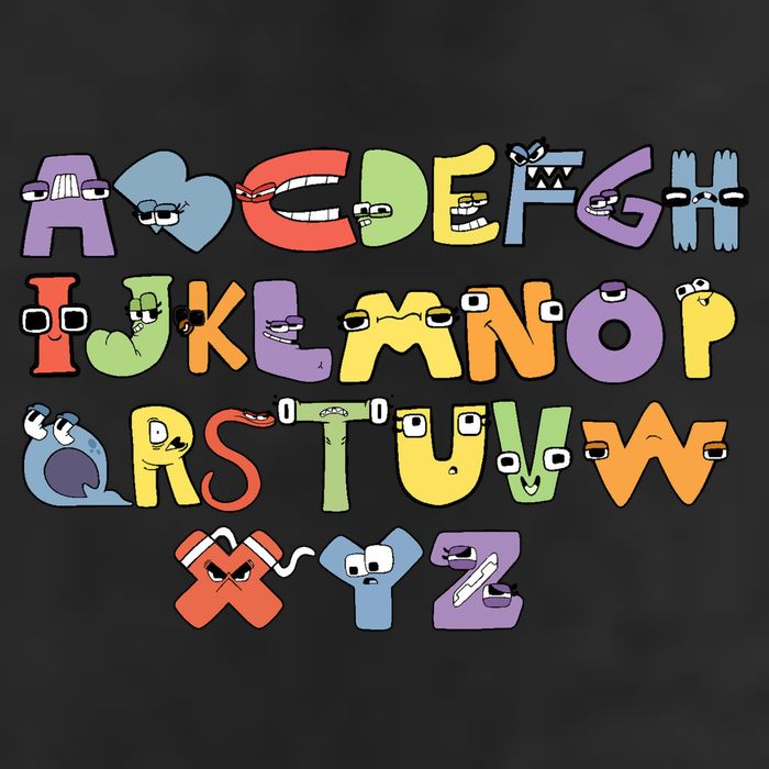 Villain Letter Abcs Evil Alphabet Lore 25L Jumbo Tote