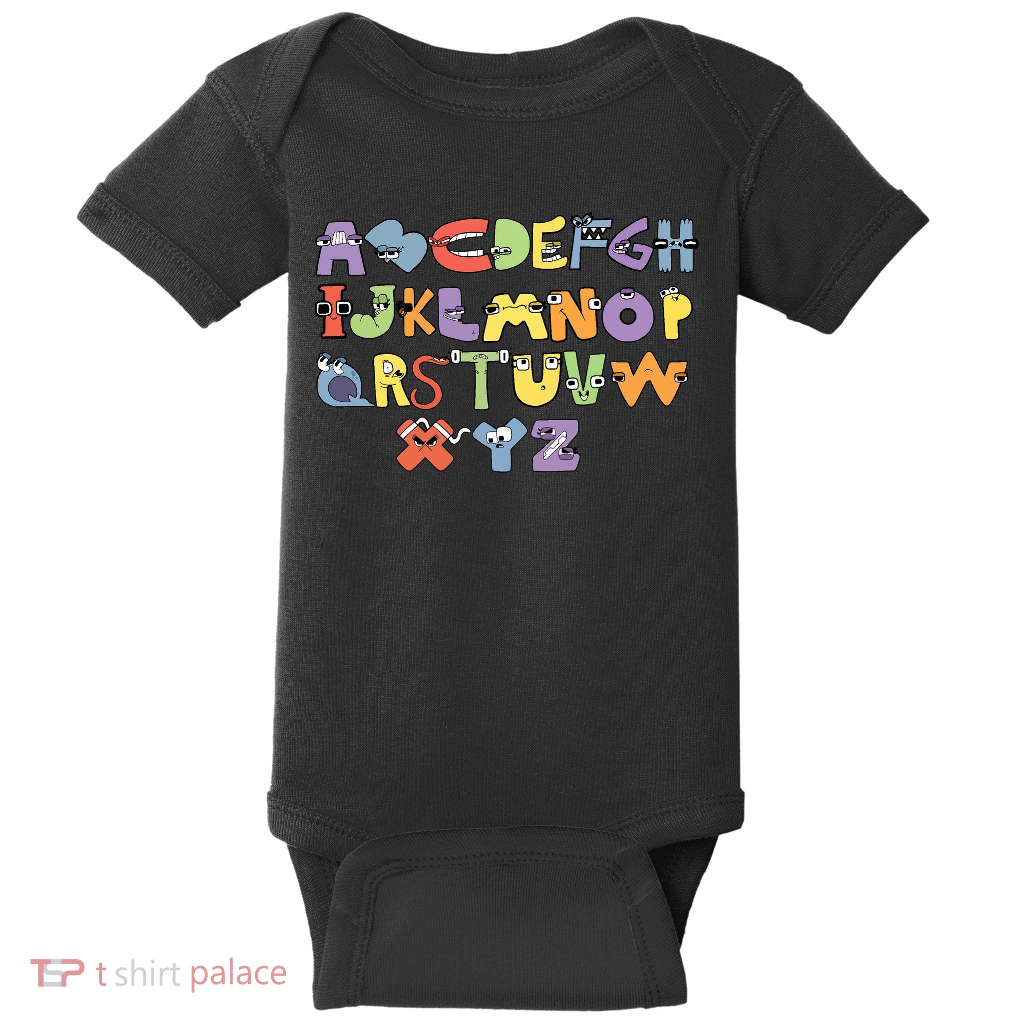 Villain Letter Abcs Evil Alphabet Lore Baby Bodysuit