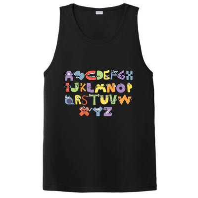Villain Letter Abcs Evil Alphabet Lore PosiCharge Competitor Tank