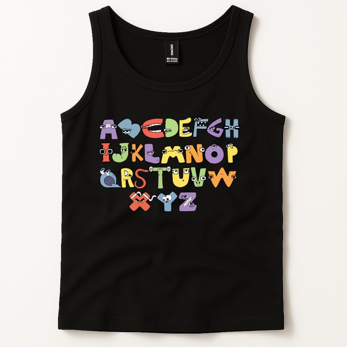 Villain Letter Abcs Evil Alphabet Lore Tank Top