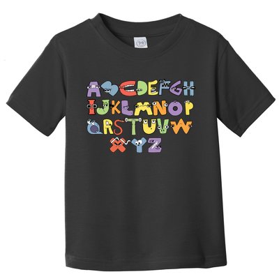 Villain Letter Abcs Evil Alphabet Lore Toddler T-Shirt