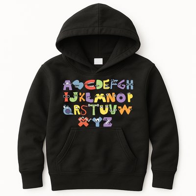 Villain Letter Abcs Evil Alphabet Lore Kids Hoodie
