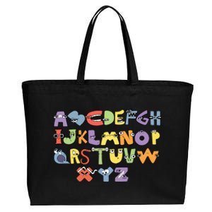 Villain Letter Abcs Evil Alphabet Lore Cotton Canvas Jumbo Tote