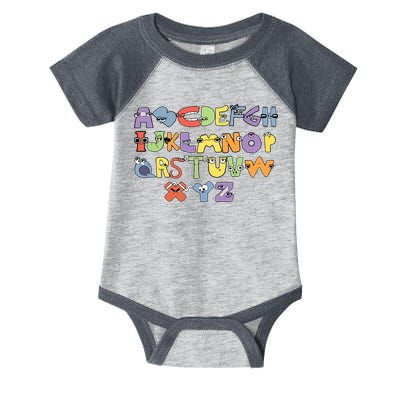 Villain Letter Abcs Evil Alphabet Lore Infant Baby Jersey Bodysuit