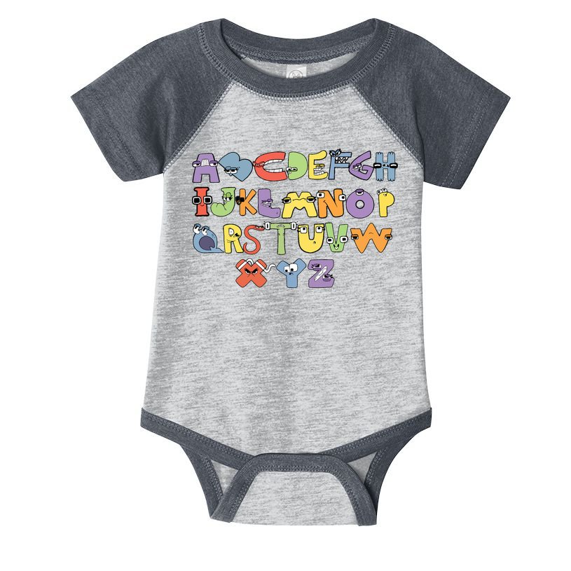 Villain Letter Abcs Evil Alphabet Lore Infant Baby Jersey Bodysuit