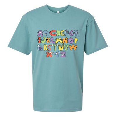 Villain Letter Abcs Evil Alphabet Lore Sueded Cloud Jersey T-Shirt
