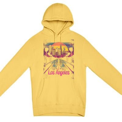 Vintage Los Angeles Premium Pullover Hoodie