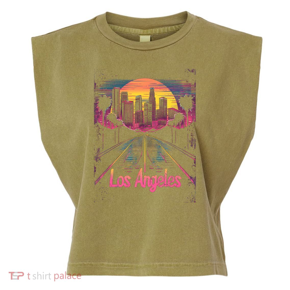 Vintage Los Angeles Garment-Dyed Women's Muscle Tee