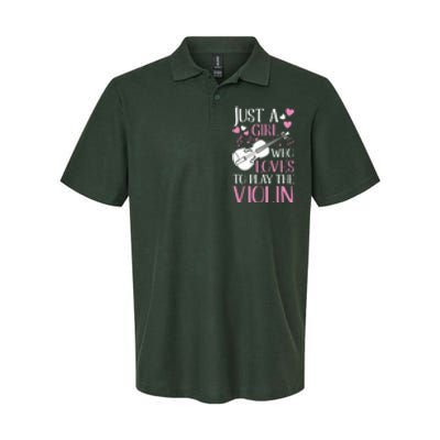 Violinist Like A Normal Girl Just Cooler Violin Girl Softstyle Adult Sport Polo