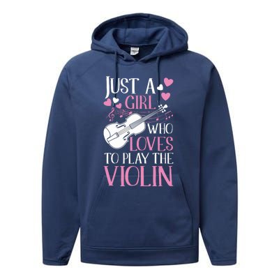 Violinist Like A Normal Girl Just Cooler Violin Girl Performance Fleece Hoodie