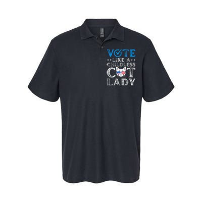 Vote Like A Childless Cat Lady Softstyle Adult Sport Polo