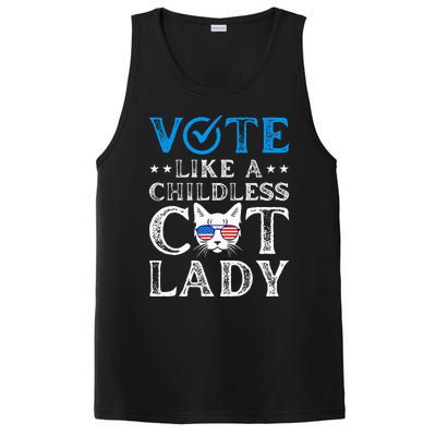 Vote Like A Childless Cat Lady PosiCharge Competitor Tank