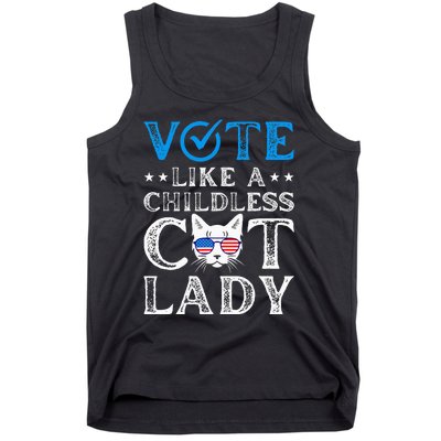 Vote Like A Childless Cat Lady Tank Top