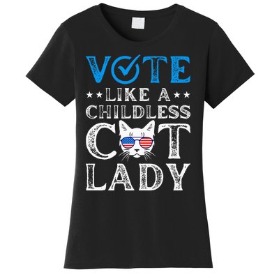 Vote Like A Childless Cat Lady Women's T-Shirt