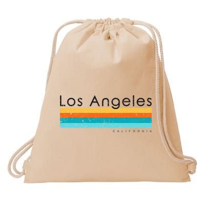 Vintage Los Angeles California Ca Retro Design Drawstring Bag