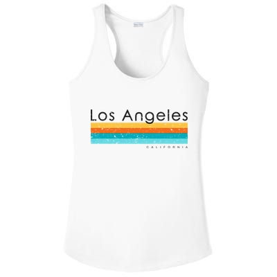 Vintage Los Angeles California Ca Retro Design Ladies PosiCharge Competitor Racerback Tank