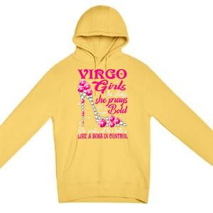 Virgo Like A Boss In Control Diamond Shoes Funny Funny Gift Meaningful Gift Premium Pullover Hoodie