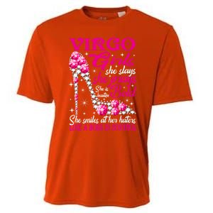 Virgo Like A Boss In Control Diamond Shoes Funny Funny Gift Meaningful Gift Cooling Performance Crew T-Shirt