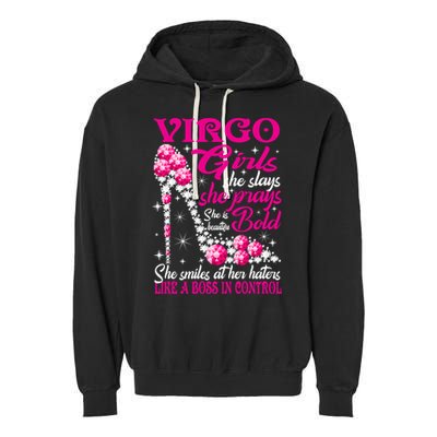 Virgo Like A Boss In Control Diamond Shoes Funny Funny Gift Meaningful Gift Garment-Dyed Fleece Hoodie