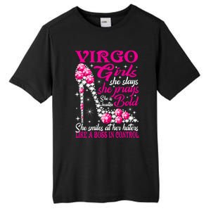 Virgo Like A Boss In Control Diamond Shoes Funny Funny Gift Meaningful Gift Tall Fusion ChromaSoft Performance T-Shirt