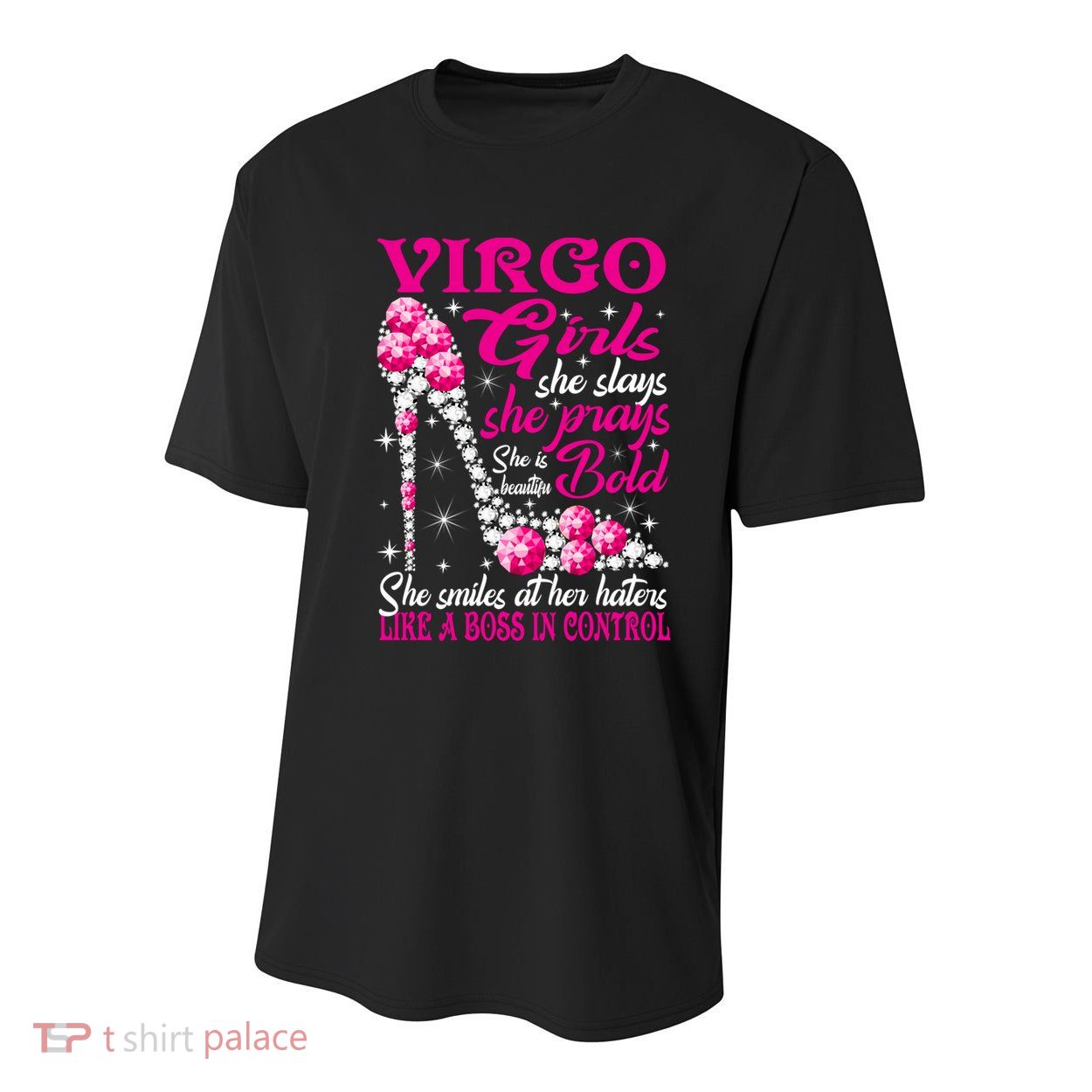 Virgo Like A Boss In Control Diamond Shoes Funny Funny Gift Meaningful Gift Youth Performance Sprint T-Shirt