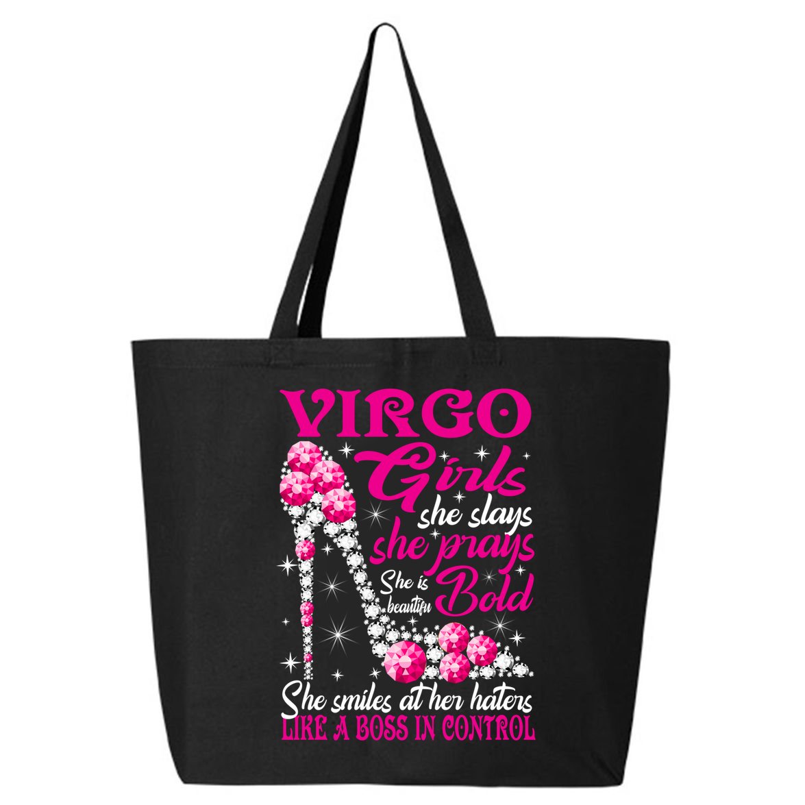 Virgo Like A Boss In Control Diamond Shoes Funny Funny Gift Meaningful Gift 25L Jumbo Tote