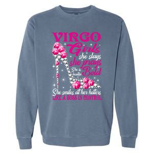 Virgo Like A Boss In Control Diamond Shoes Funny Funny Gift Meaningful Gift Garment-Dyed Sweatshirt