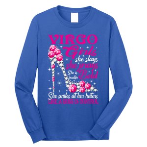 Virgo Like A Boss In Control Diamond Shoes Funny Funny Gift Meaningful Gift Long Sleeve Shirt