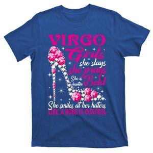 Virgo Like A Boss In Control Diamond Shoes Funny Funny Gift Meaningful Gift T-Shirt