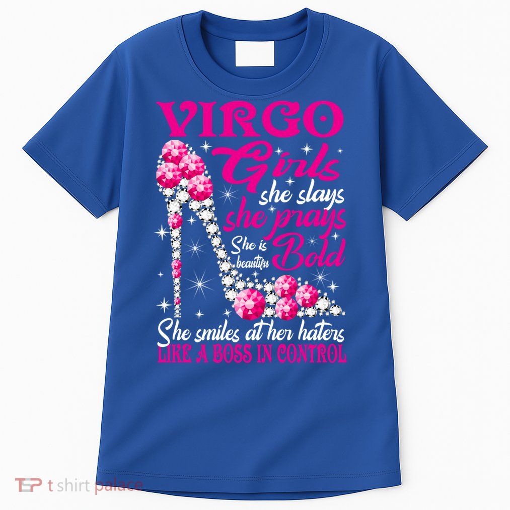 Virgo Like A Boss In Control Diamond Shoes Funny Funny Gift Meaningful Gift Tall T-Shirt