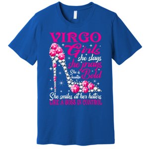 Virgo Like A Boss In Control Diamond Shoes Funny Funny Gift Meaningful Gift Premium T-Shirt