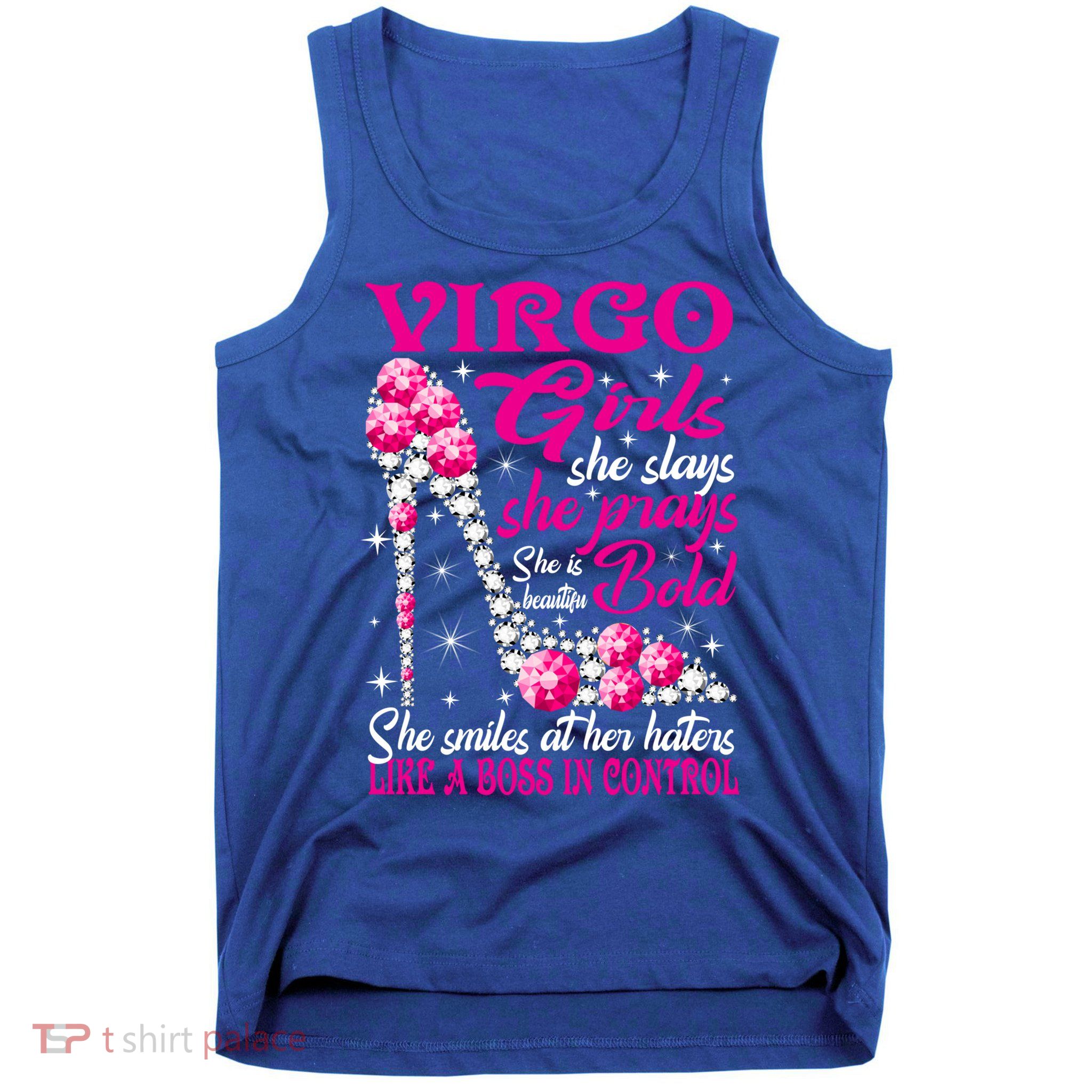 Virgo Like A Boss In Control Diamond Shoes Funny Funny Gift Meaningful Gift Tank Top