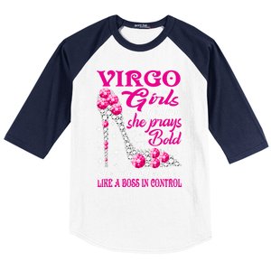 Virgo Like A Boss In Control Diamond Shoes Funny Funny Gift Meaningful Gift Baseball Sleeve Shirt