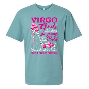 Virgo Like A Boss In Control Diamond Shoes Funny Funny Gift Meaningful Gift Sueded Cloud Jersey T-Shirt