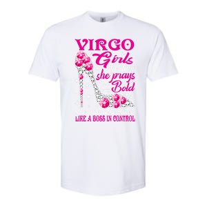 Virgo Like A Boss In Control Diamond Shoes Funny Funny Gift Meaningful Gift Softstyle CVC T-Shirt