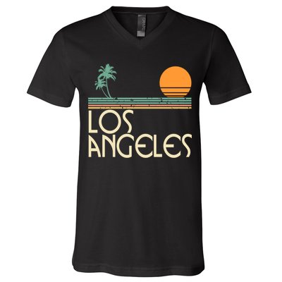 Vintage Los Angeles California V-Neck T-Shirt