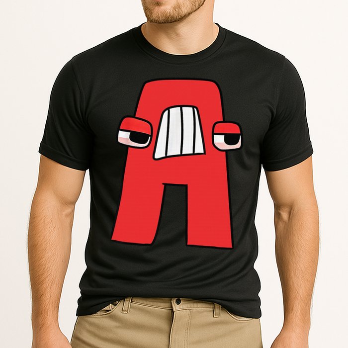 Villain Letter Abc Costume Boys Matching Evil Alphabet Lore Cooling Performance Crew T-Shirt