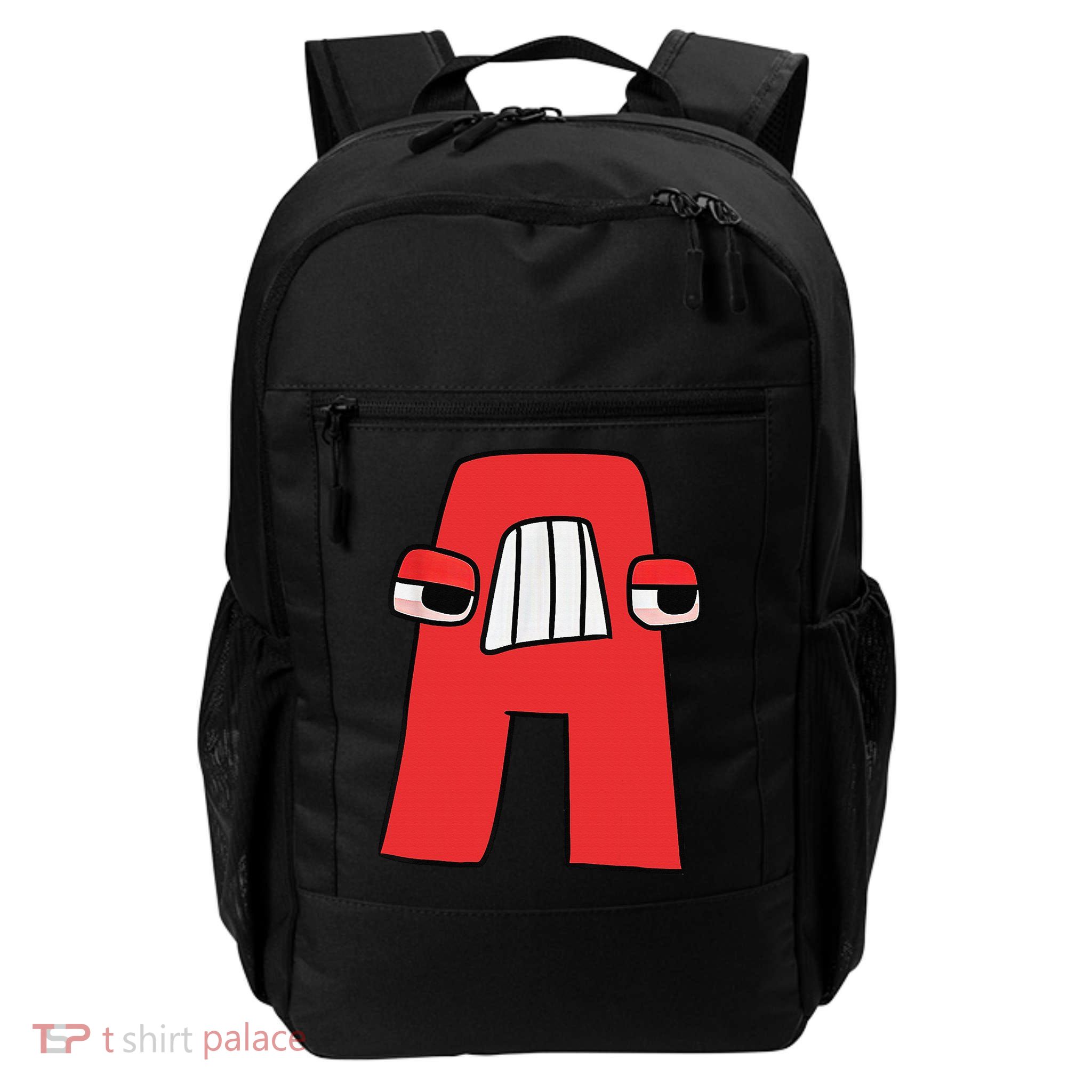 Villain Letter Abc Costume Boys Matching Evil Alphabet Lore Daily Commute Backpack