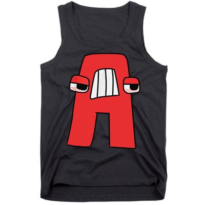 Villain Letter Abc Costume Boys Matching Evil Alphabet Lore Tank Top
