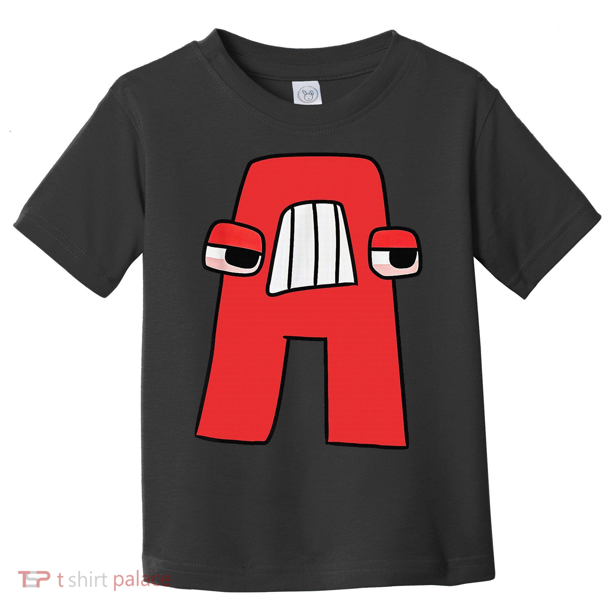 Villain Letter Abc Costume Boys Matching Evil Alphabet Lore Toddler T-Shirt