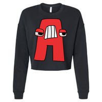 Villain Letter Abc Costume Boys Matching Evil Alphabet Lore Cropped Pullover Crew