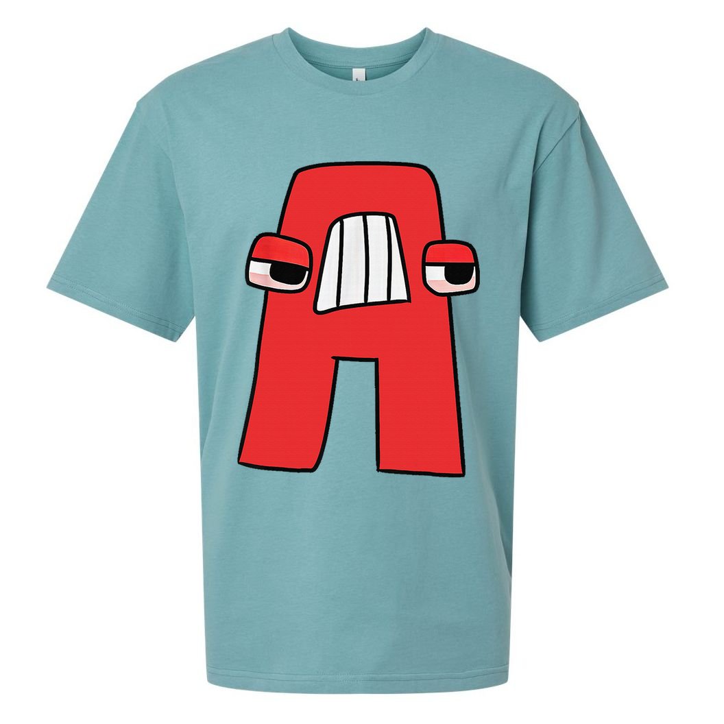 Villain Letter Abc Costume Boys Matching Evil Alphabet Lore Sueded Cloud Jersey T-Shirt
