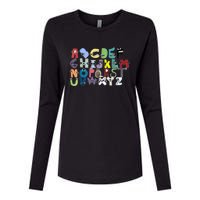 Villain Letter Abc Costume Boys Matching Evil Alphabet Lore Womens Cotton Relaxed Long Sleeve T-Shirt