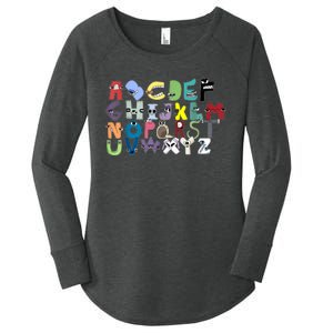 Villain Letter Abc Costume Boys Matching Evil Alphabet Lore Women's Perfect Tri Tunic Long Sleeve Shirt