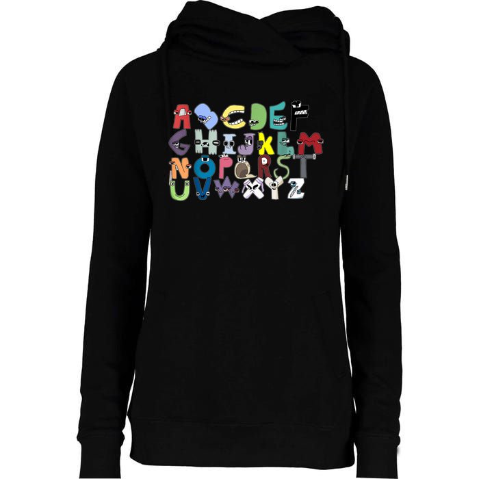 Villain Letter Abc Costume Boys Matching Evil Alphabet Lore Womens Funnel Neck Pullover Hood