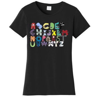 Villain Letter Abc Costume Boys Matching Evil Alphabet Lore Women's T-Shirt